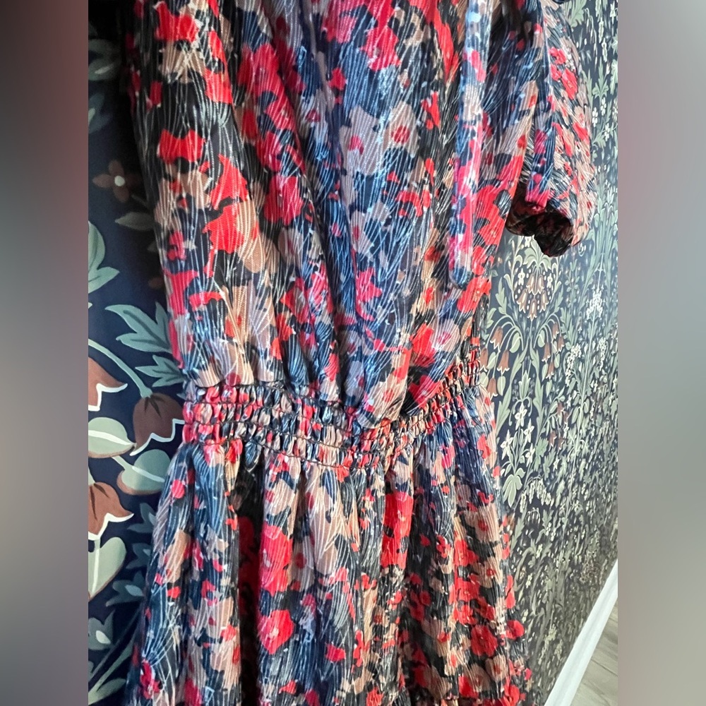 Floral Puff Sleeve Maxi Dress - Picture 3 of 7
